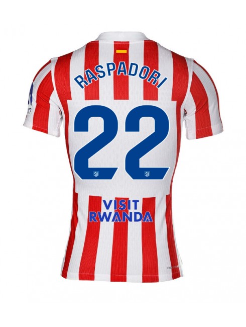 Moški Nogometna dresi replika Atletico Madrid Giacomo Raspadori #22 Domači 2025-26 Kratek rokav Moški Nogometna dresi replika Atletico Madrid Giacomo Raspadori #22 Domači 2025-26 Kratek rokav